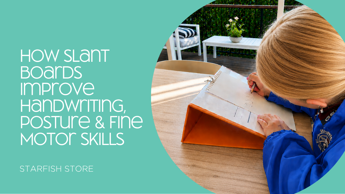 Cover image for the blog "How Slant Boards Improve Handwriting, Posture and Fine Motor Skills"