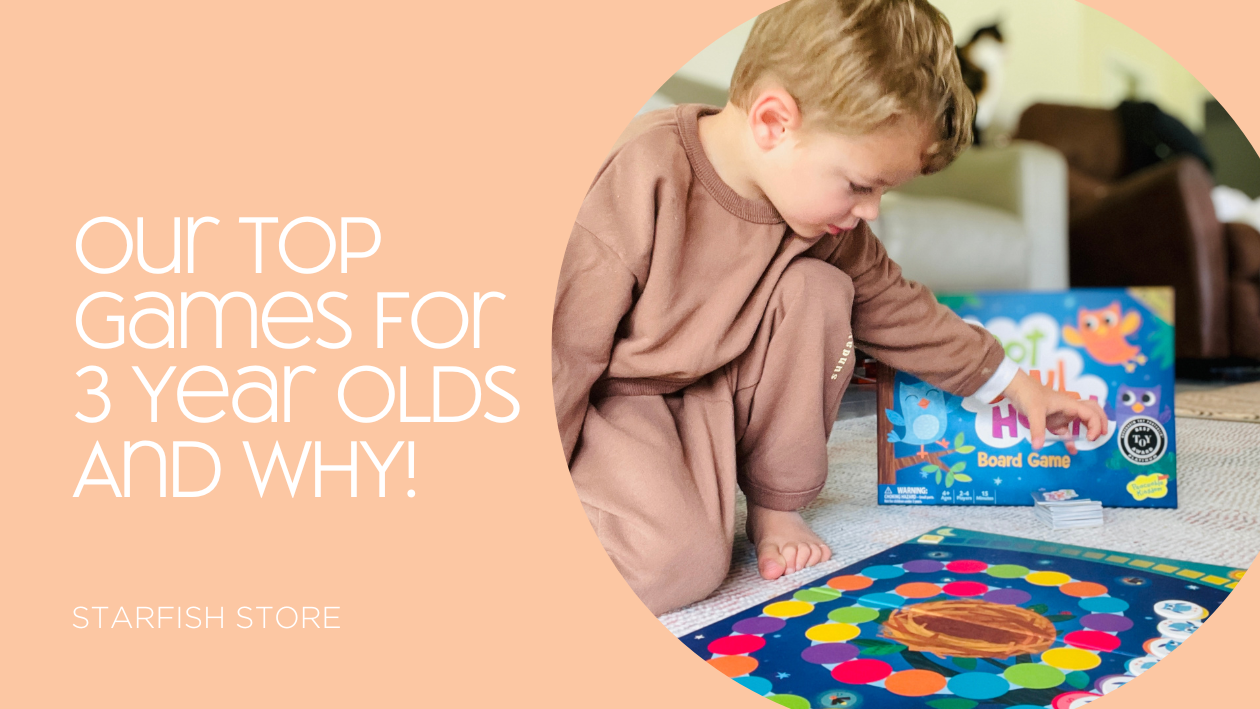 Feature image for starfish blog - our top games for 3 year olds and why