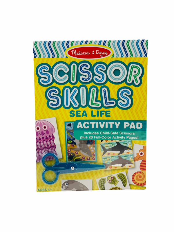 Melissa & Doug Sea Life & Safari Safe Scissor Skills Activity Pad