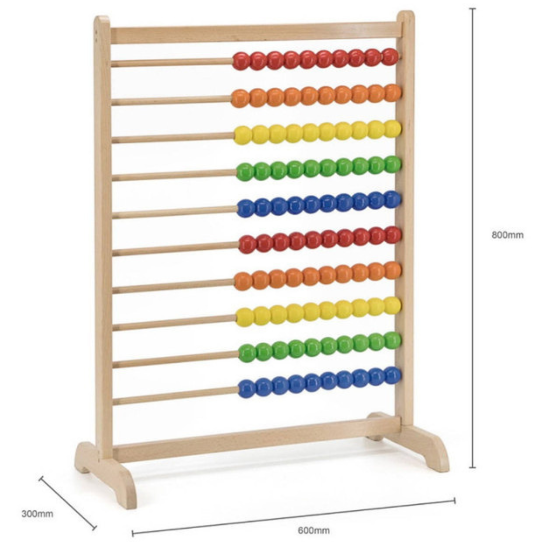 The VIGA Jumbo Standing Abacus with measurements