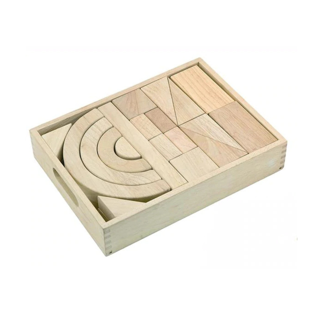 VIGA Blocks in Tray - 42pc pictured on a white background