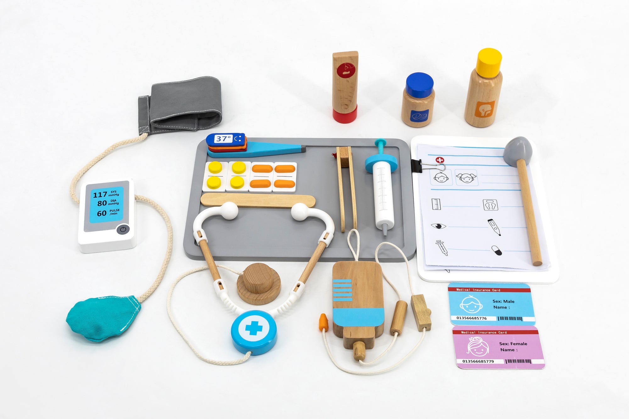 Contents that are included in the Viga Medical Center set