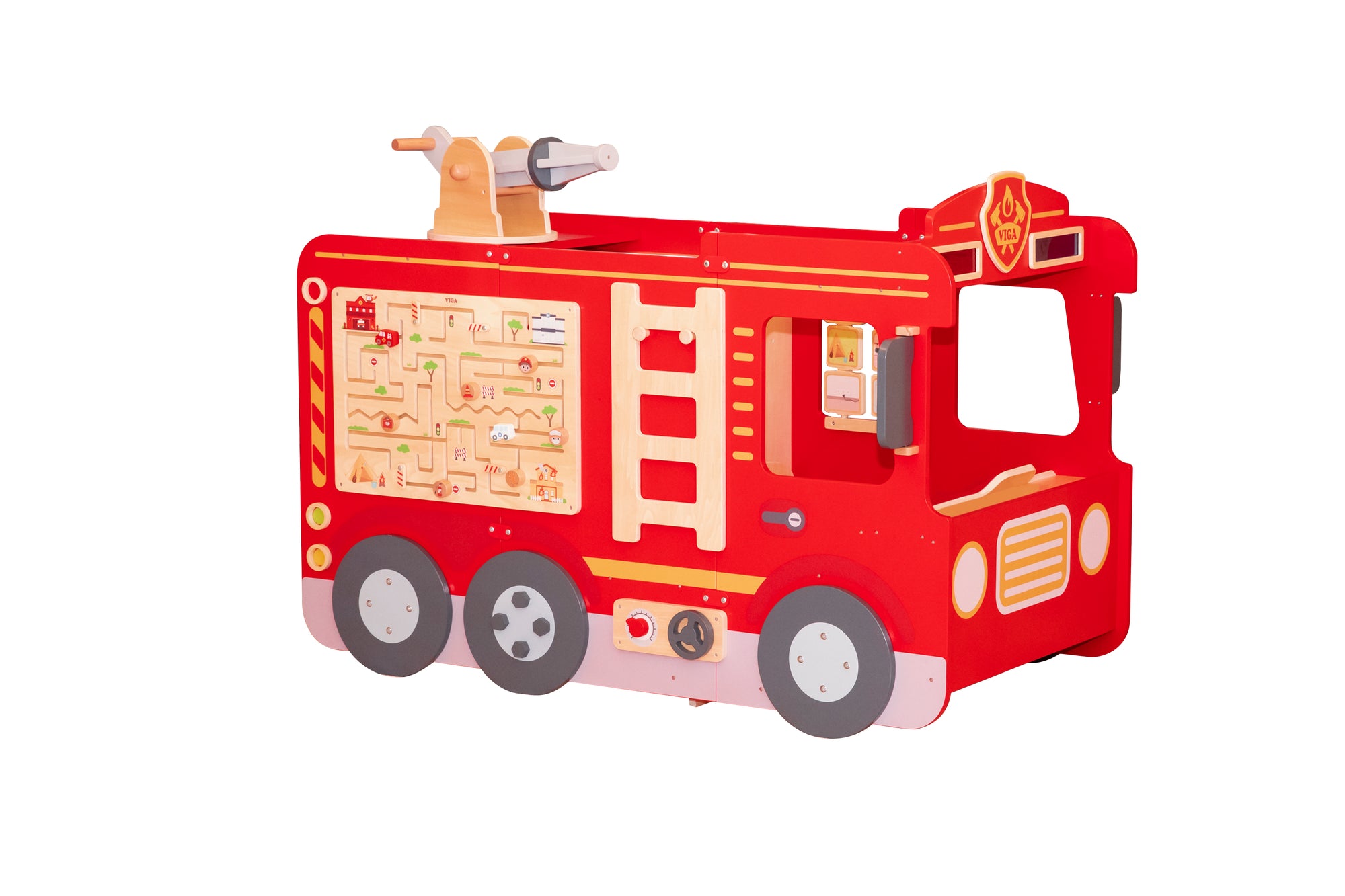 The Viga Super Fire Engine Set pictured on a white background