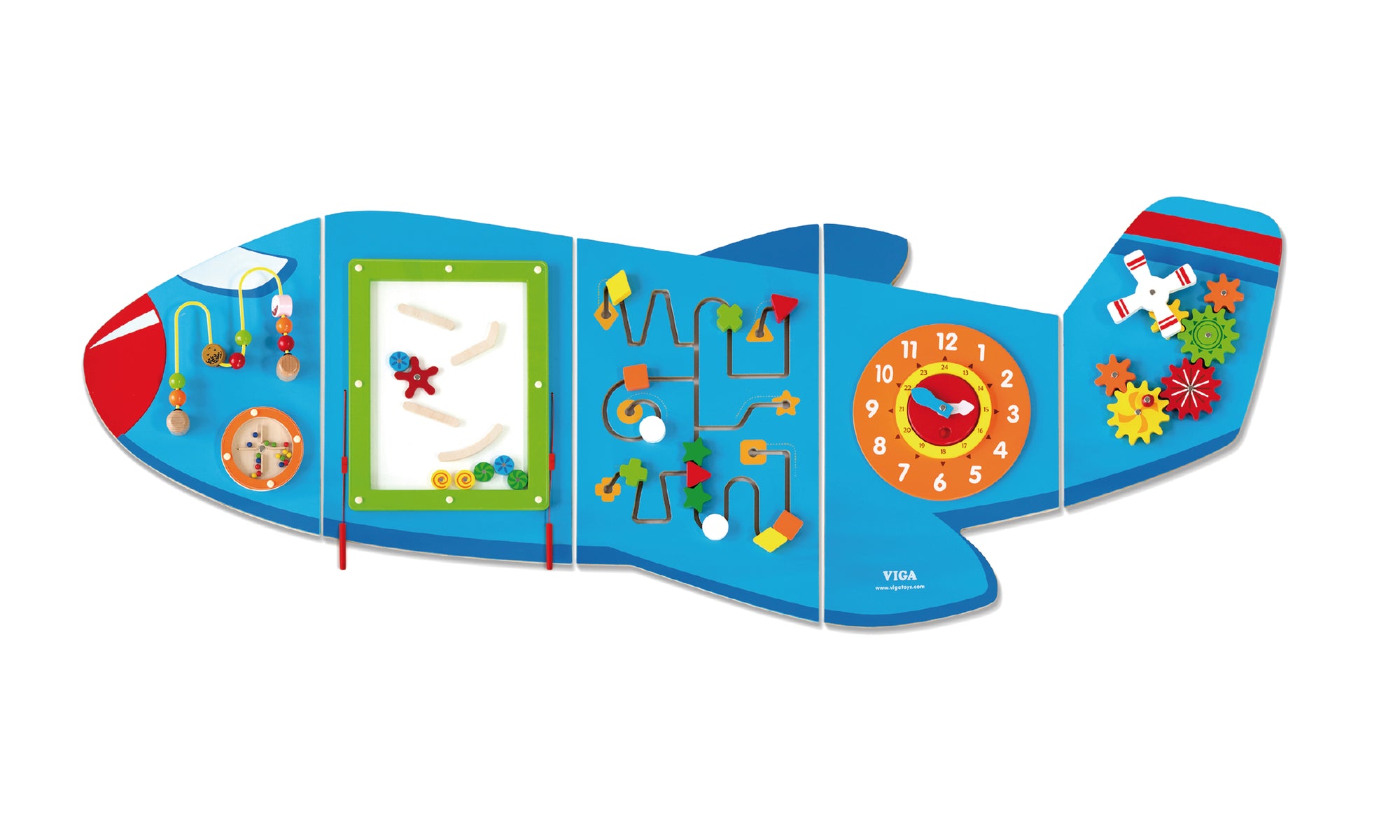 The VIGA Interactive Wall Mural Plane pictured on a whitw background