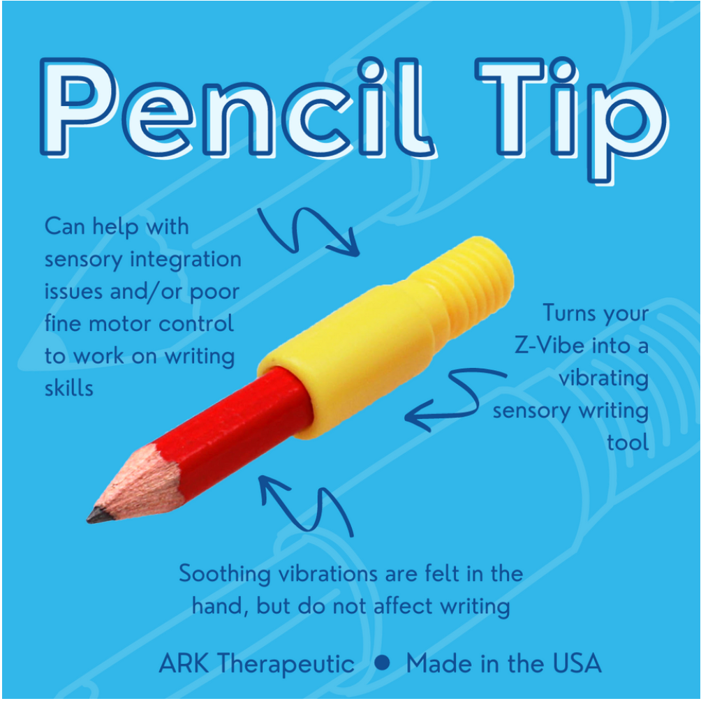 information about the Ark Z Vibe Vibrating Pencil on blue creative