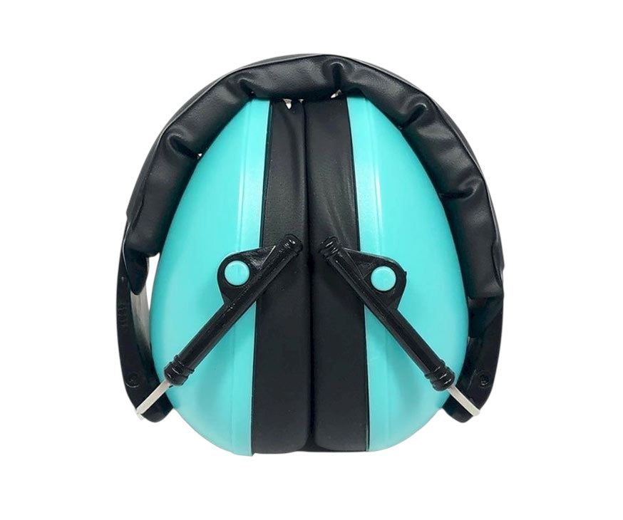 The Banz Kids Earmuffs - Lagoon Blue pictured on a white background