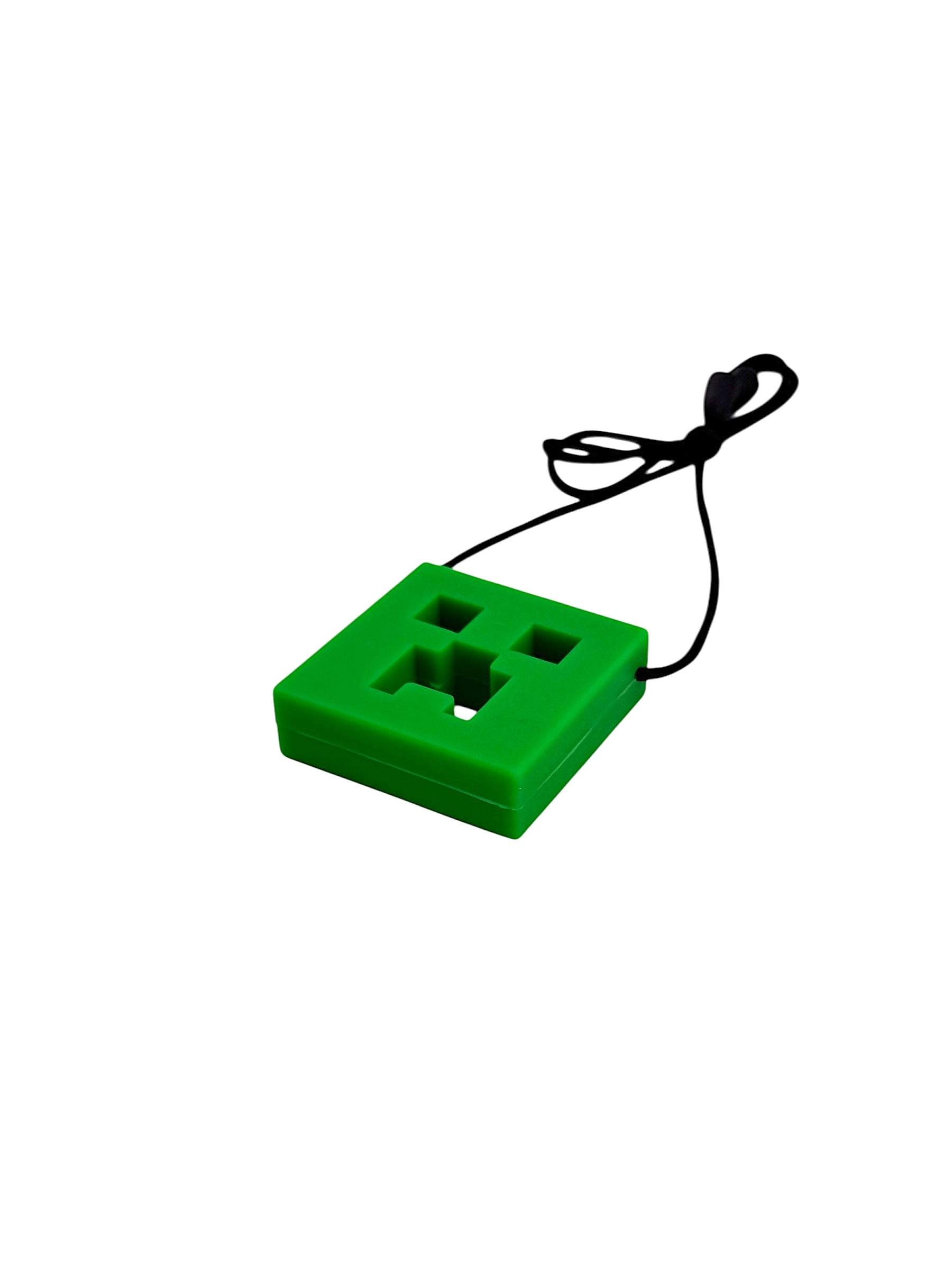 the green Chewy Charms Necklace Chew - Creeper