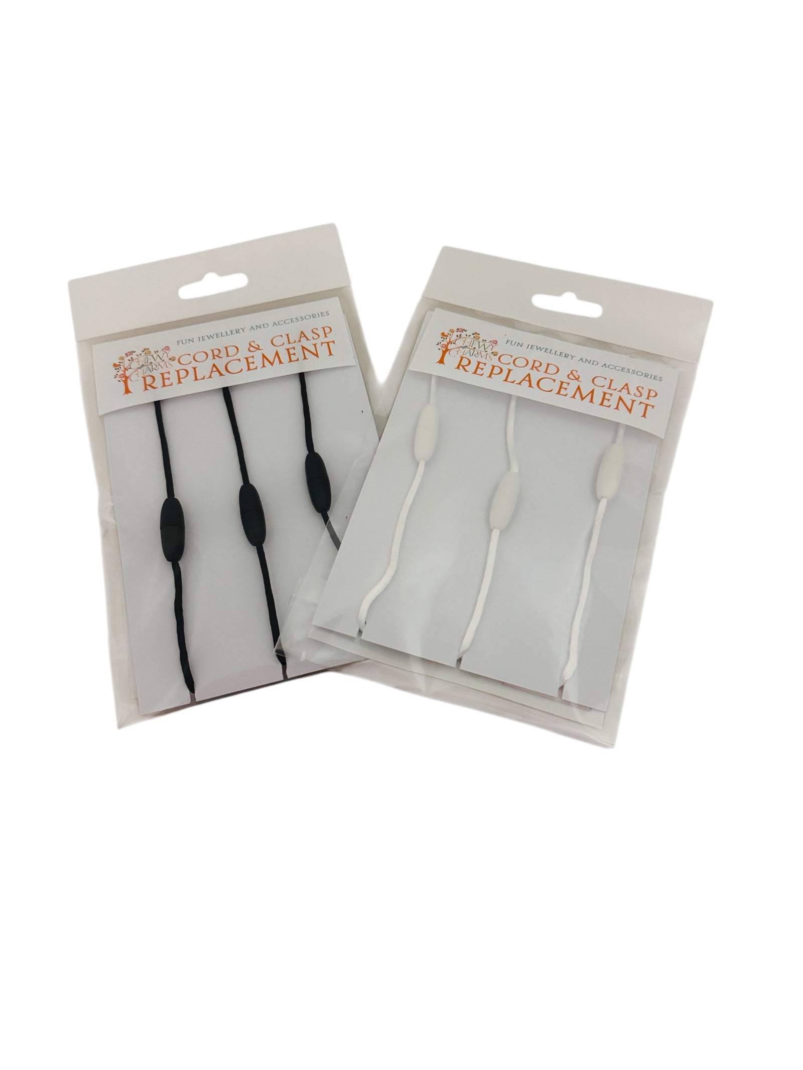 Chewy Charms Cord & Clasp Replacement Pk 3