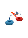 The blue and orange Chewy Charms Necklace Chew - Donut Mini 