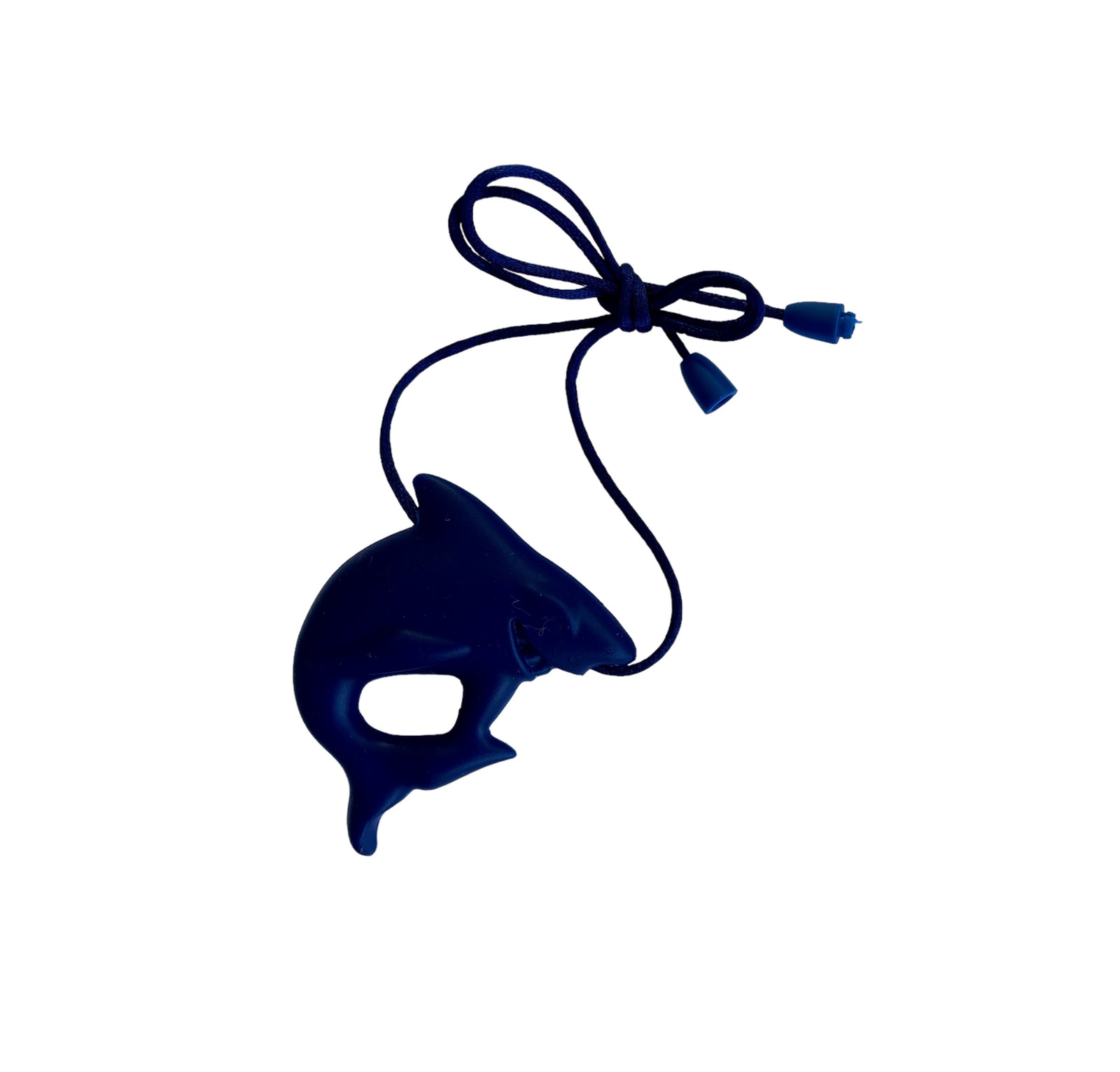 Chewy Charms Necklace Chew - Shark deep blue