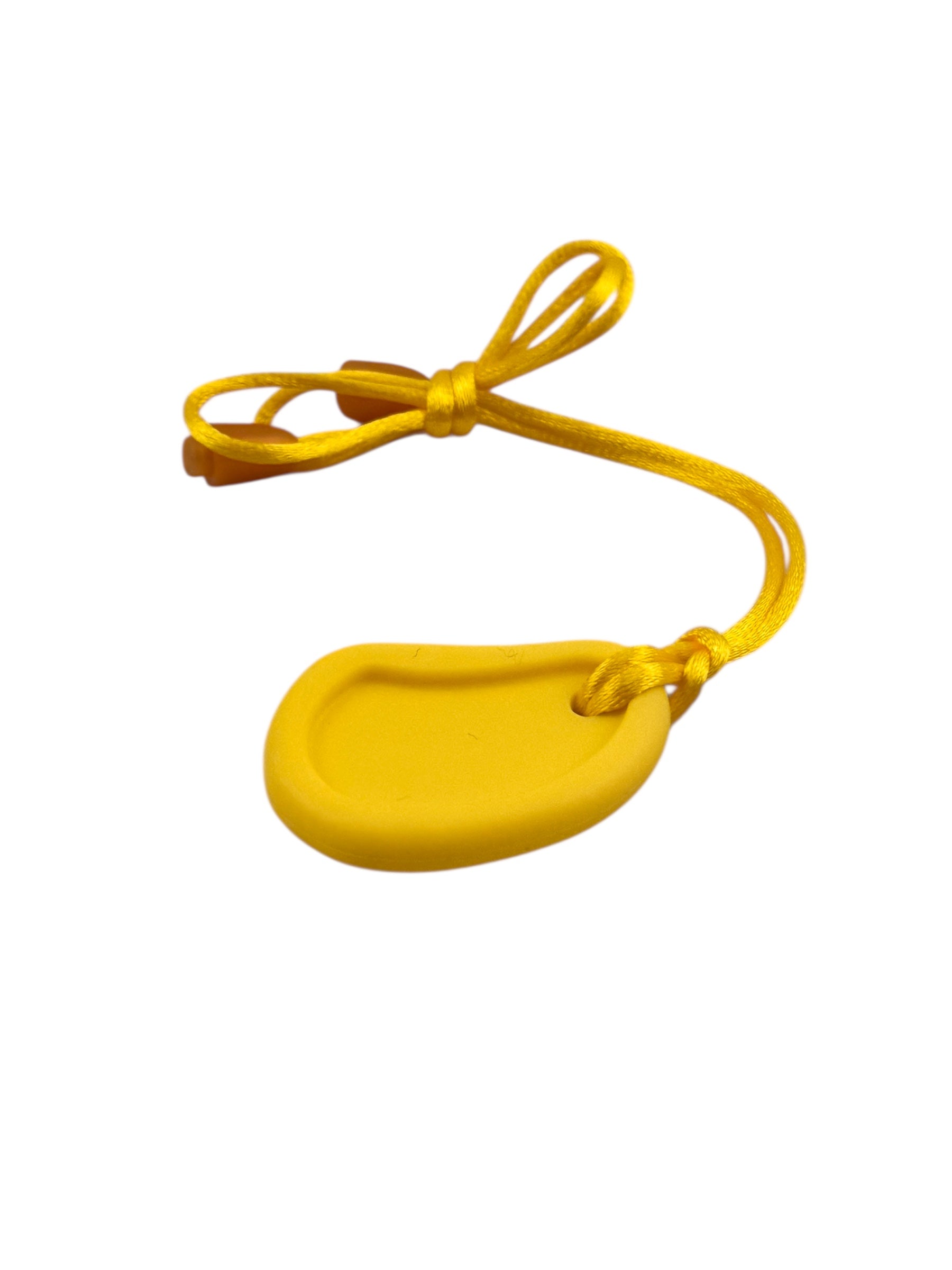 The yellow Chewy Charms Necklace Chew - Worry Stones 