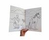 The EC Colouring Book - Farm Life opened on a white background