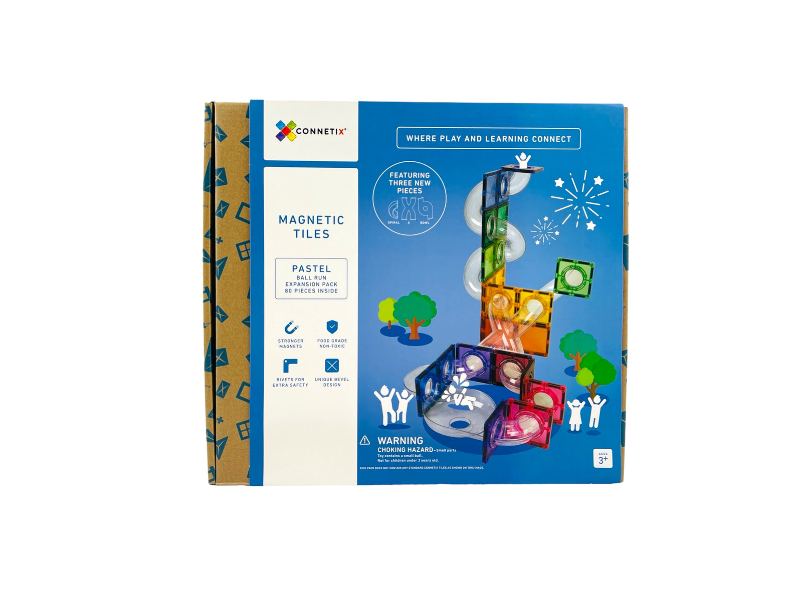 Connetix Ball Run Expansion Pack - Pastel 80pc