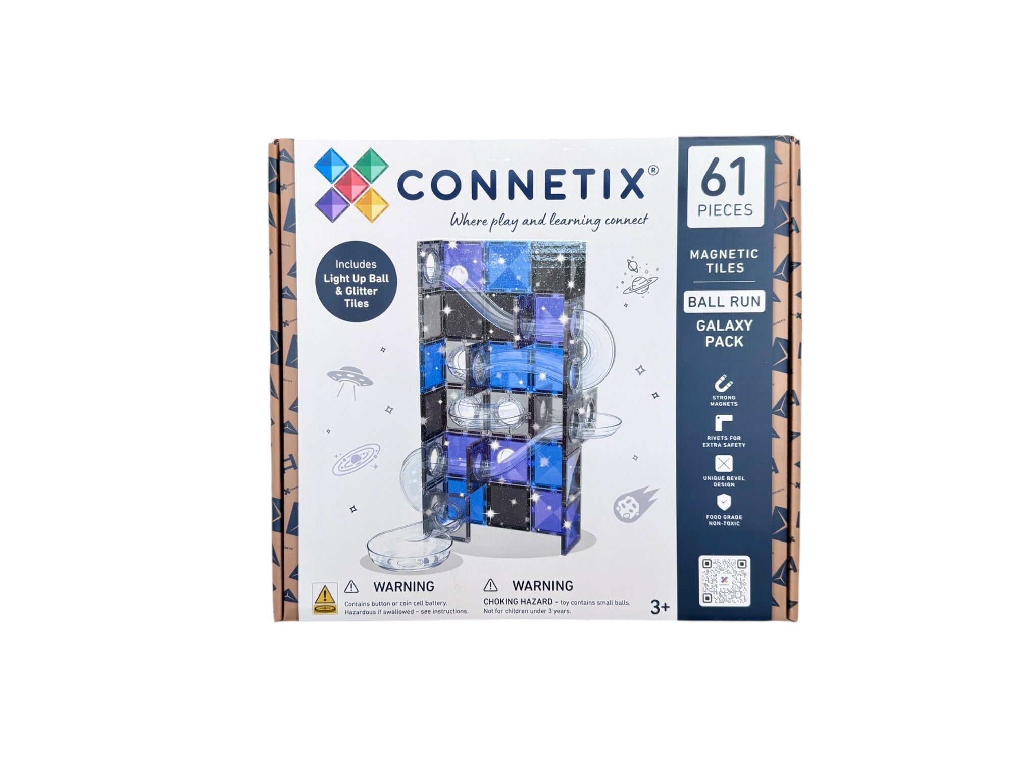 Connetix Ball Run - Galaxy Pack 61pc