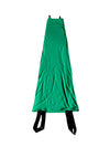 The green Deluxe Lycra Compression Tunnel laid out and pictured on a white background