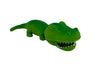 the green Dino Island Stretch Dino pictured on a white background