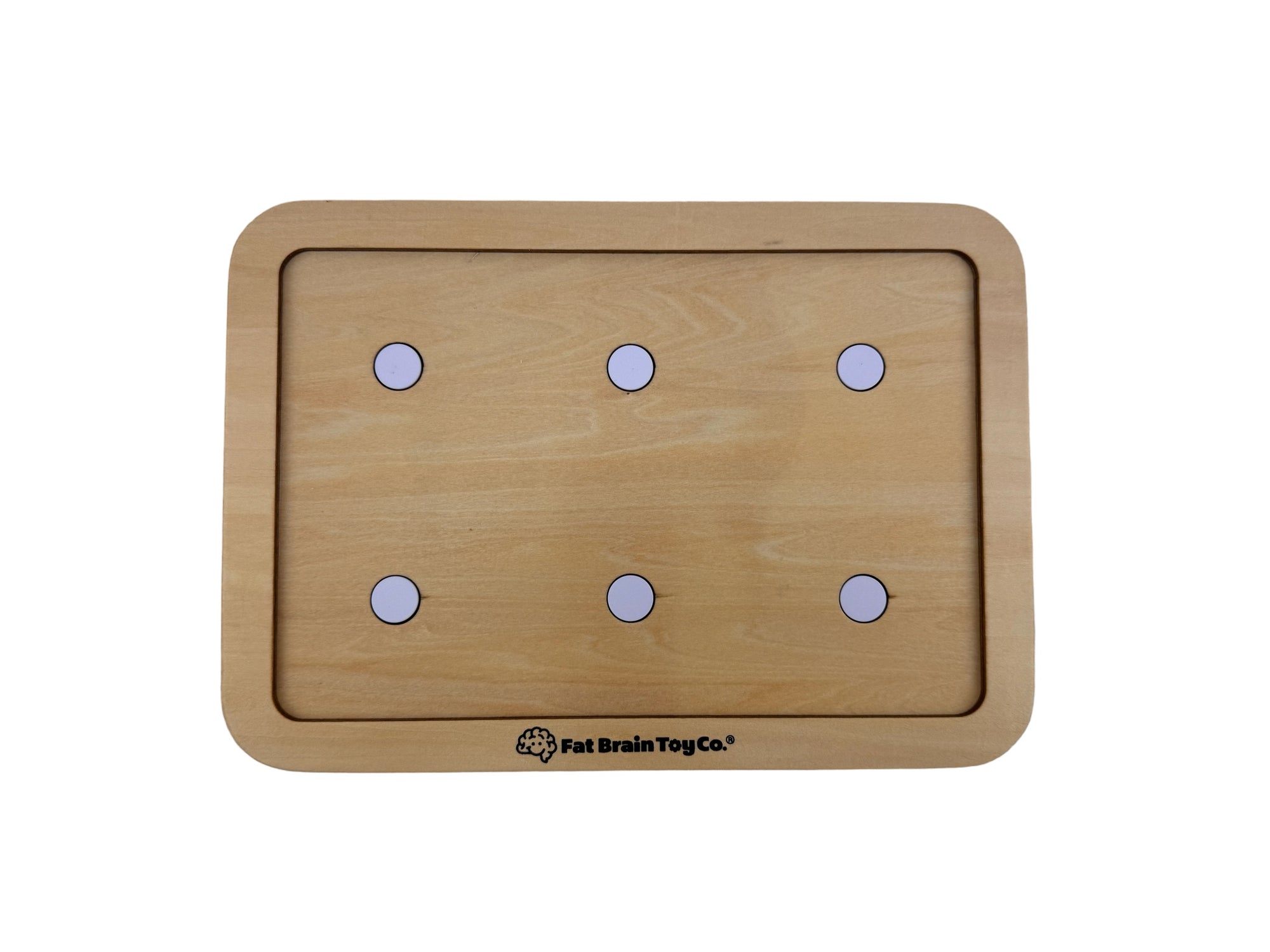 the Fat Brain PlayTab Sensory Board without any pieces on it