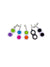 Set of colourful Fat Brain Simpl Dimpl Fidget on a white background