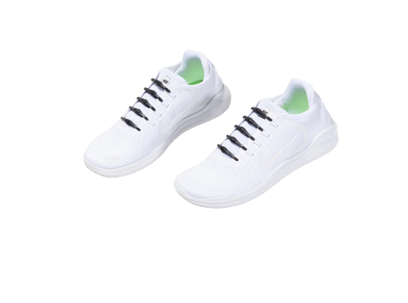 adult black HICKIES Tie-free Elastic Laces