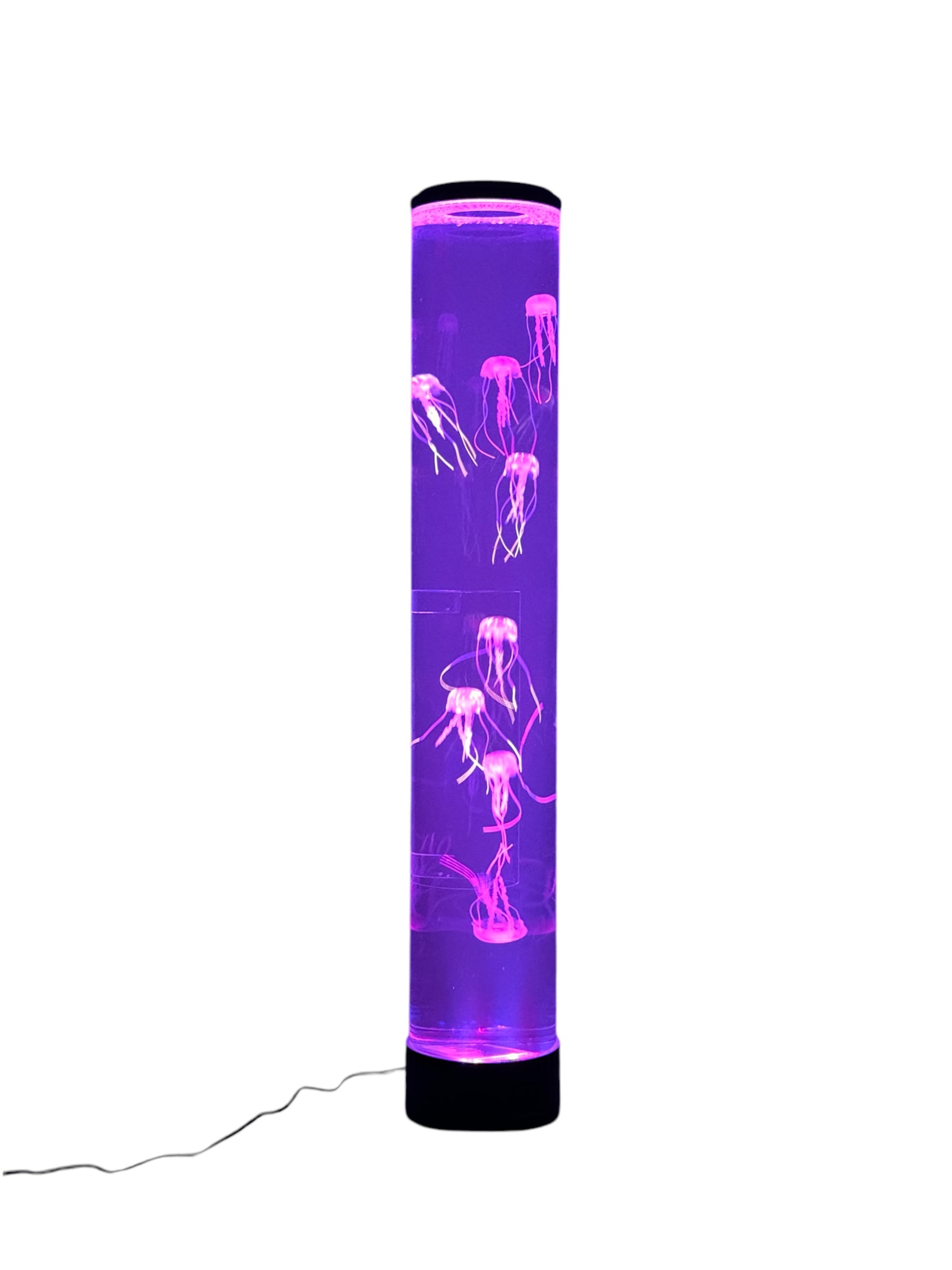 Jellyfish Aqua Mood Lamp 80cm glowing purple