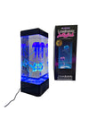 the Jinx LED Luminous Jellyfish Mood Lamp pictured in front of it&#39;s box on a white background