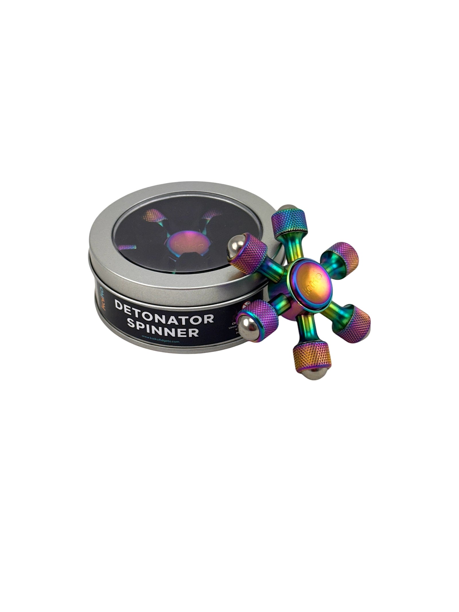 The Kaiko Detonator Spinner Weighted Fidget pictured on a white background