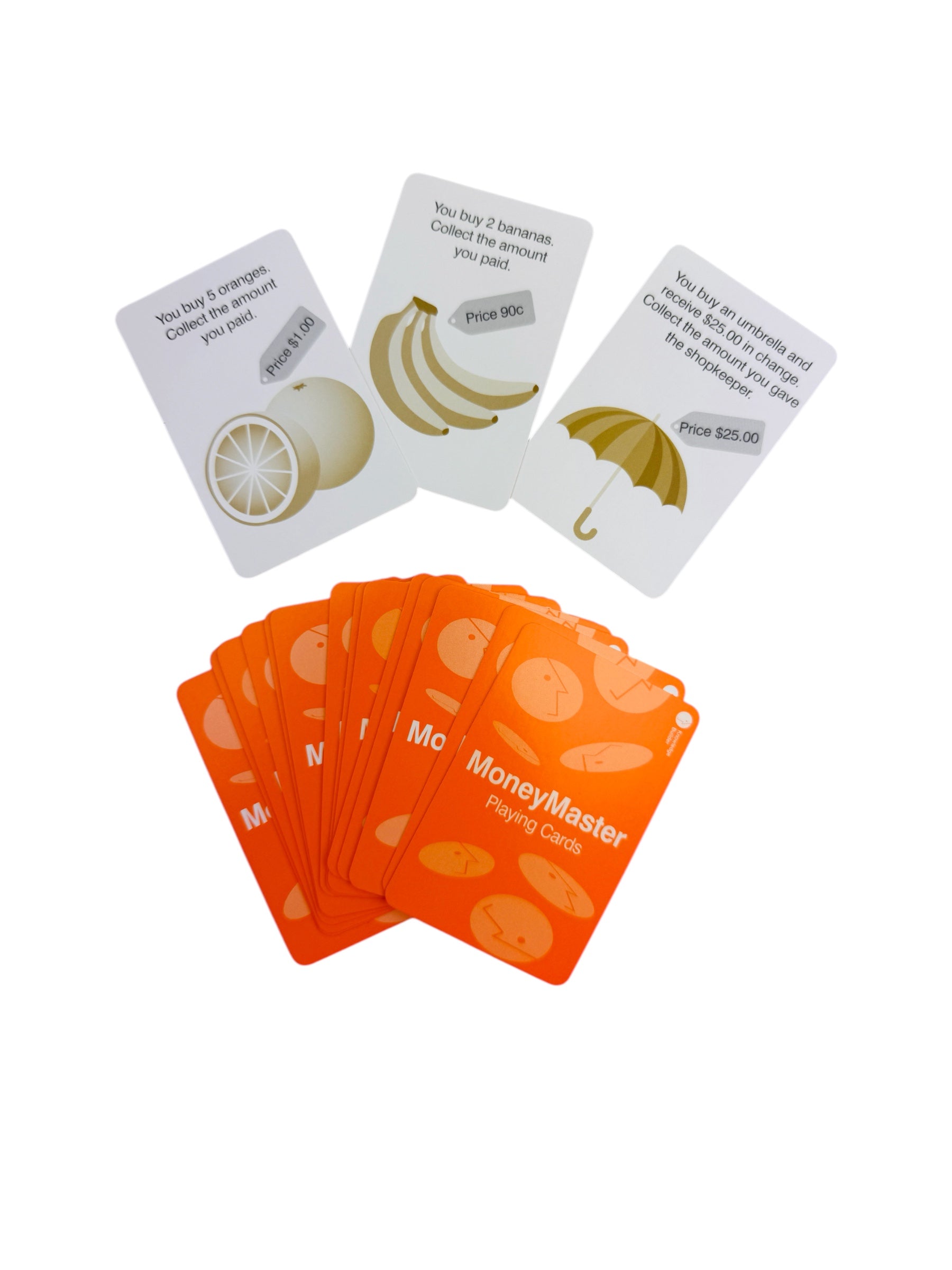 cards from the Knowledge Builder MoneyMaster Activities set