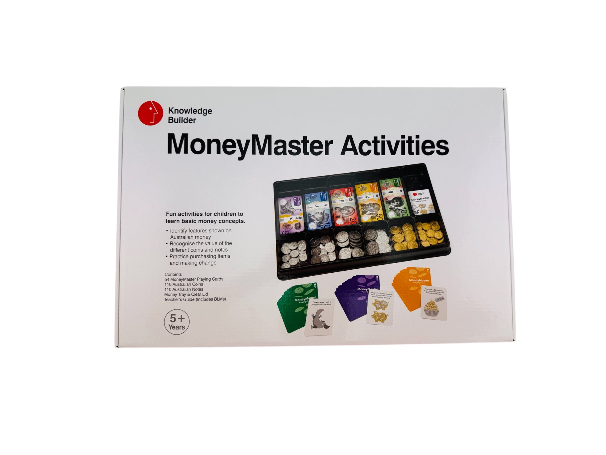 The Knowledge Builder MoneyMaster Activities box