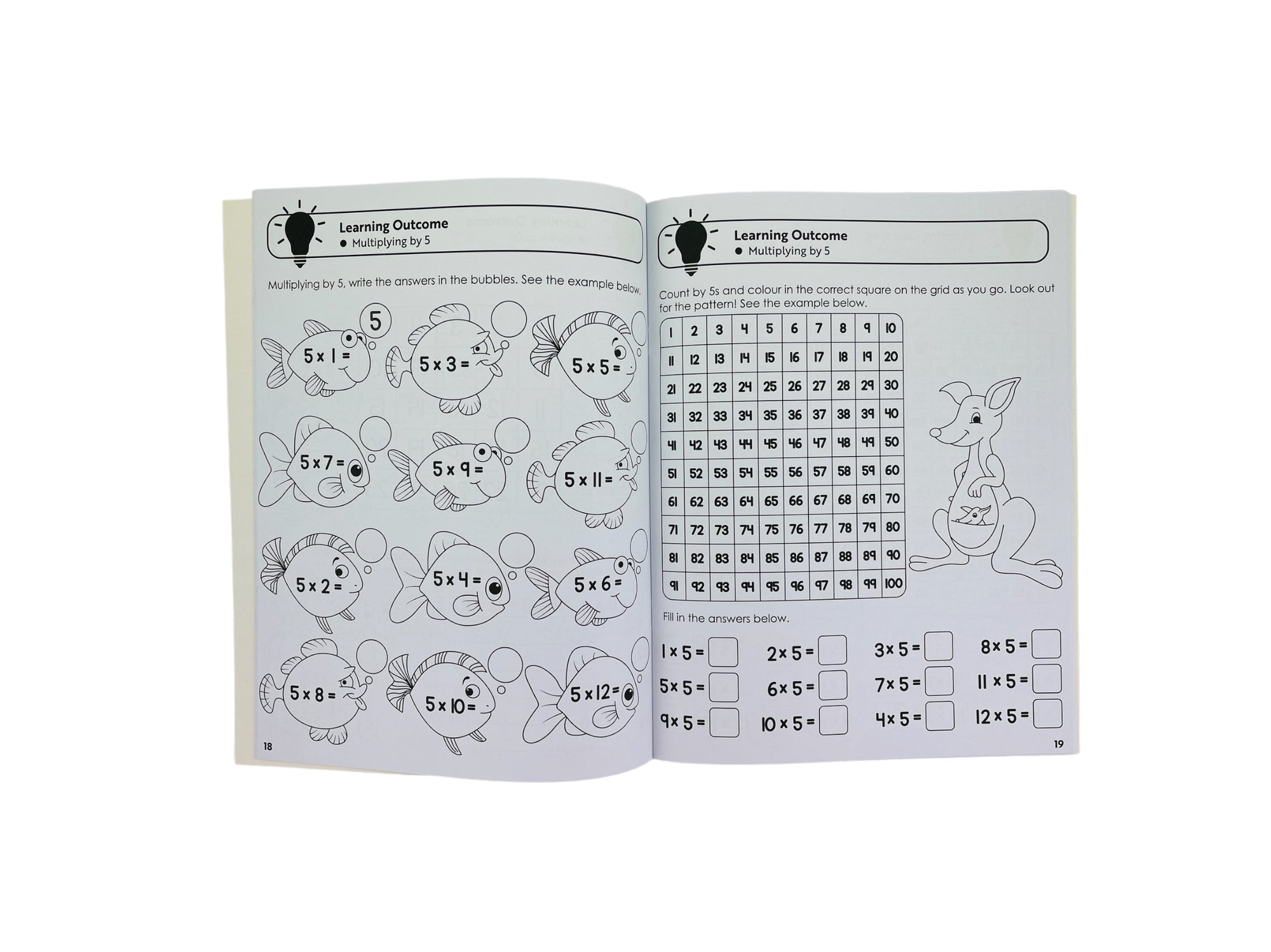 LCBF Times Tables Educational Workbook