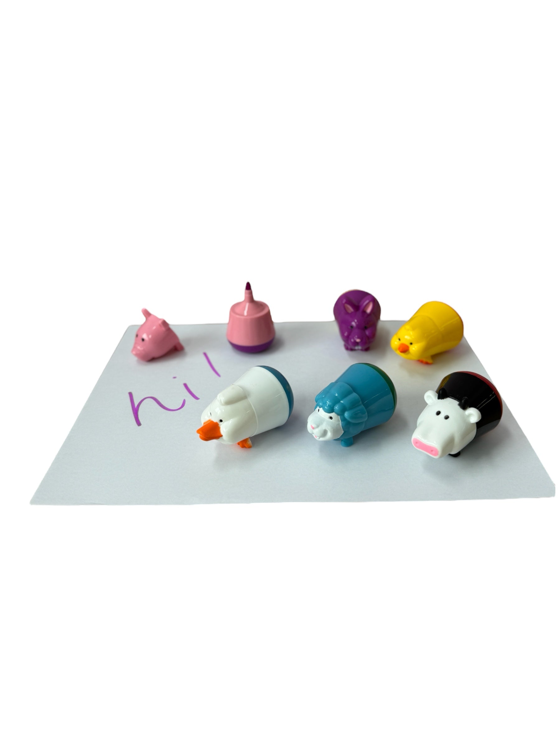 the Micador Besties Chubby markers pictured on a white piece of paper