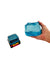 A hand holding the blue Nee Doh - Nice Berg