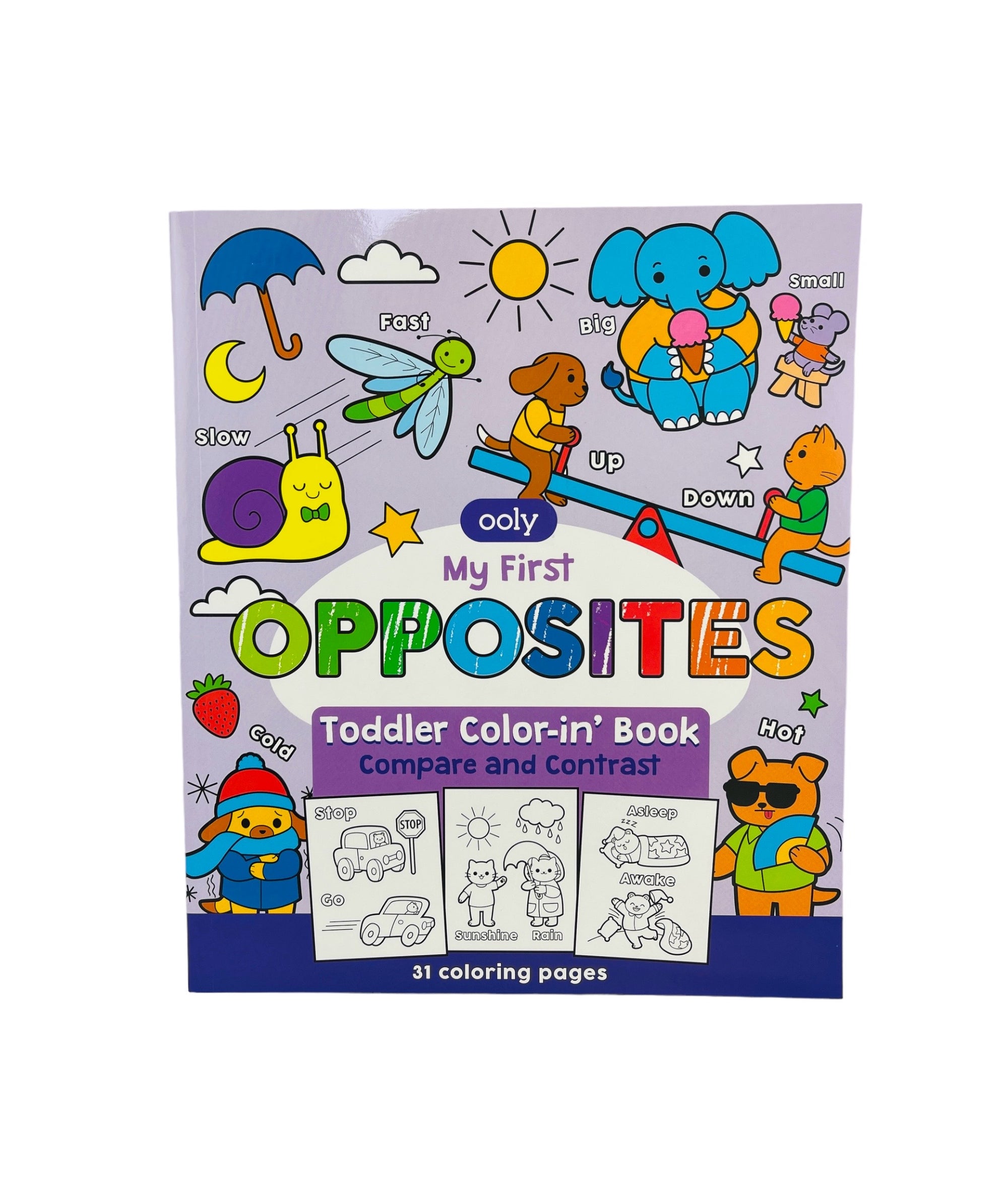Ooly Toddler Colour-in&#39; Book - my first Opposites.