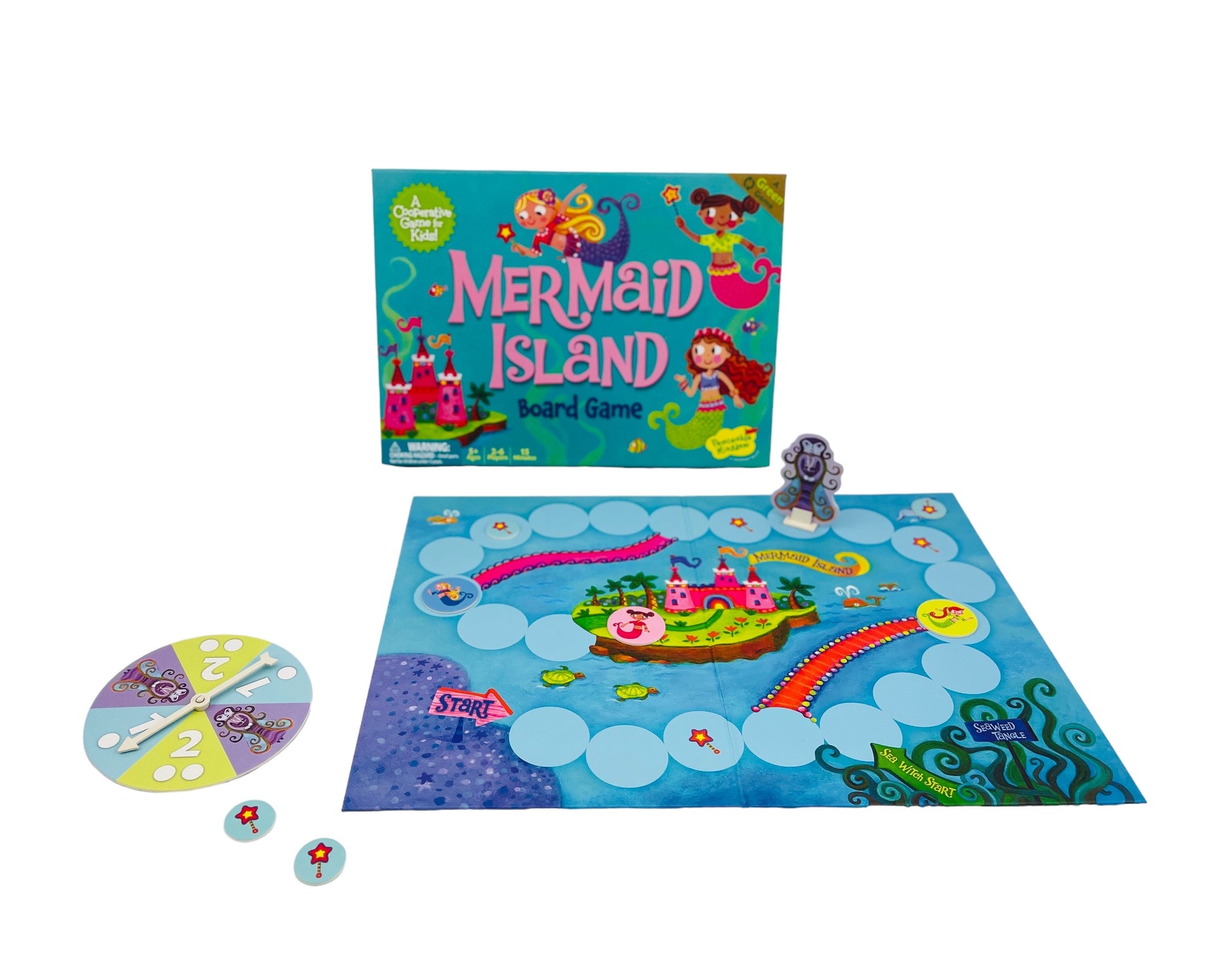 Peaceable Kingdom Mermaid Island board game