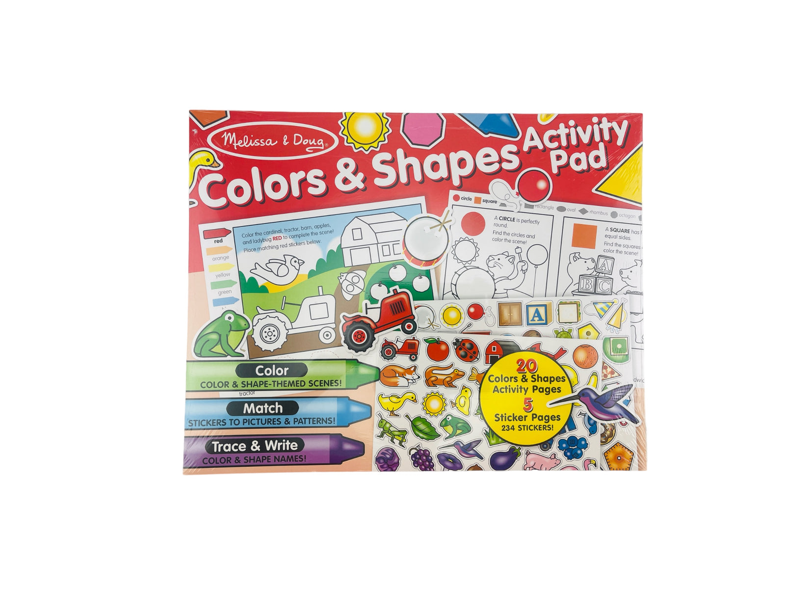 Melissa & Doug Colours and Shapes Activity Pad