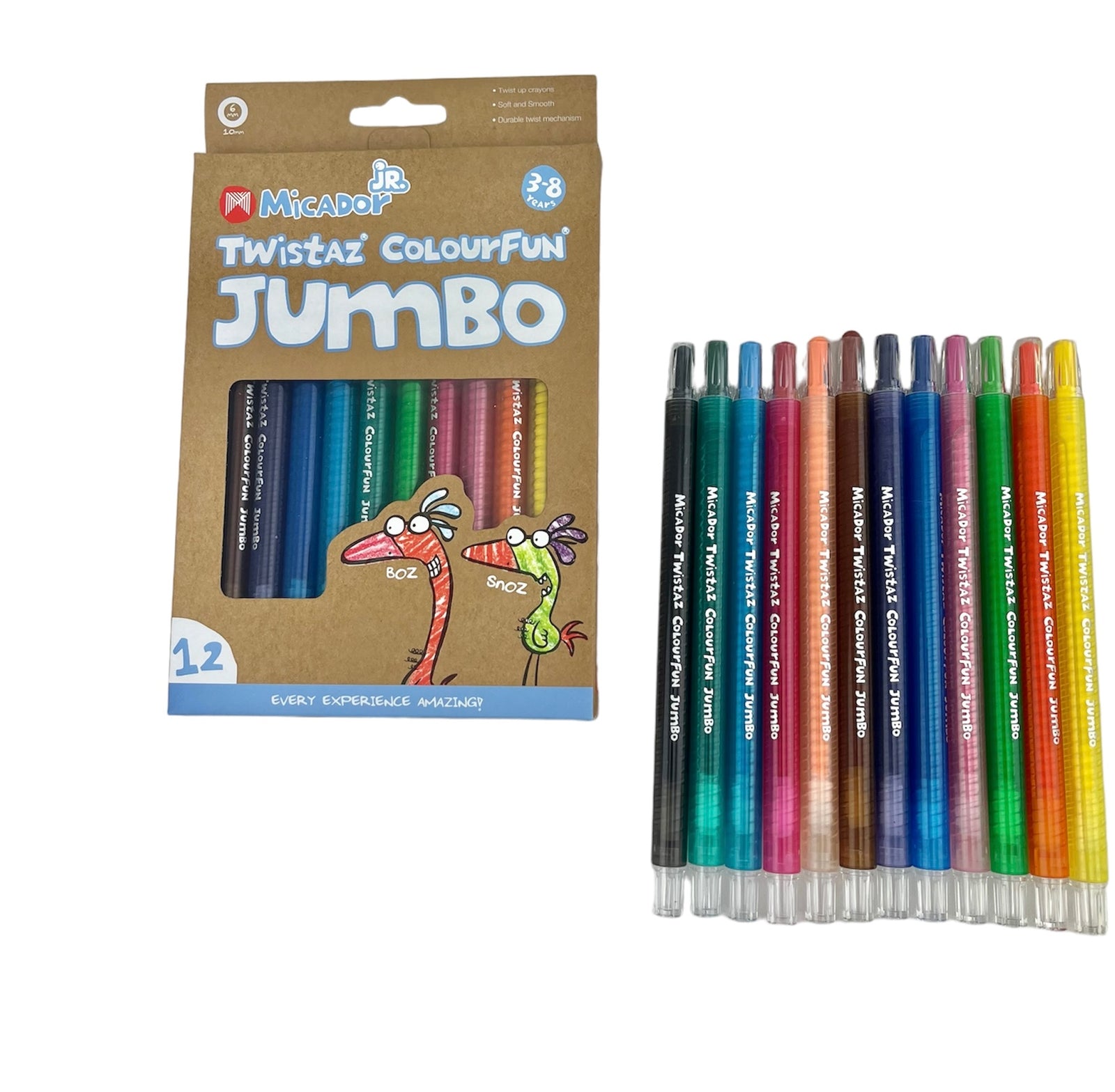 Micador Twistaz Colourfun Jumbo Crayons