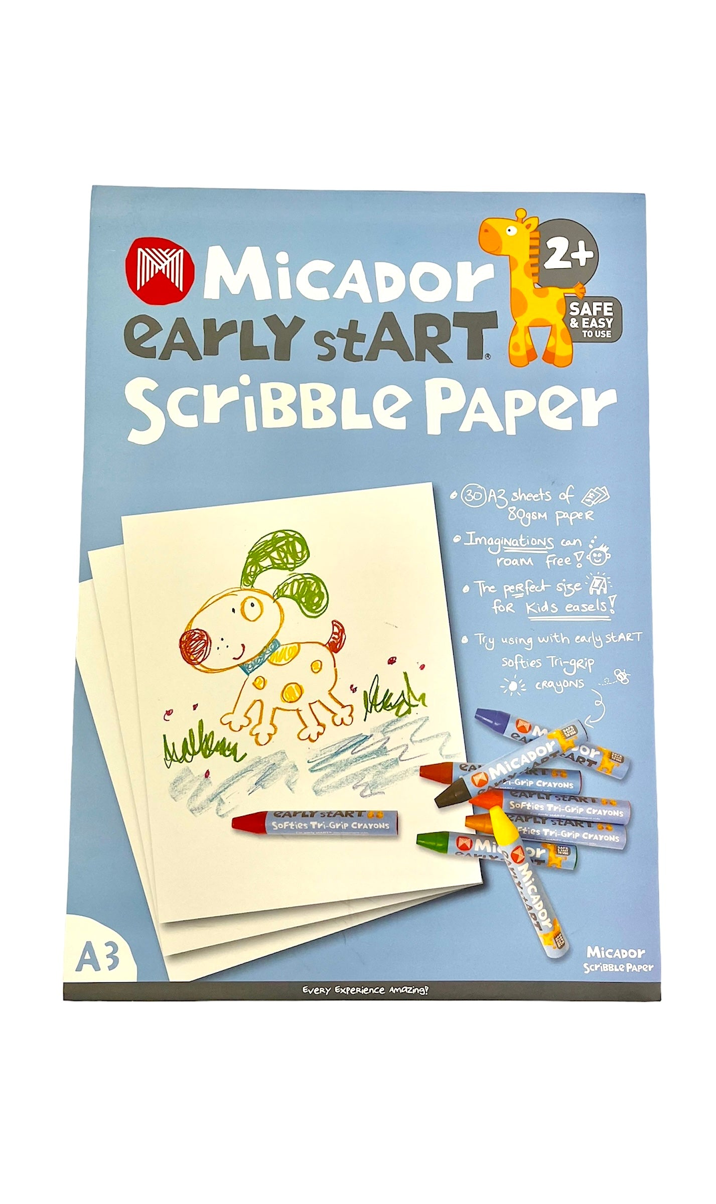 Micador Early Start A3 Scribble Paper - 30 Sheets