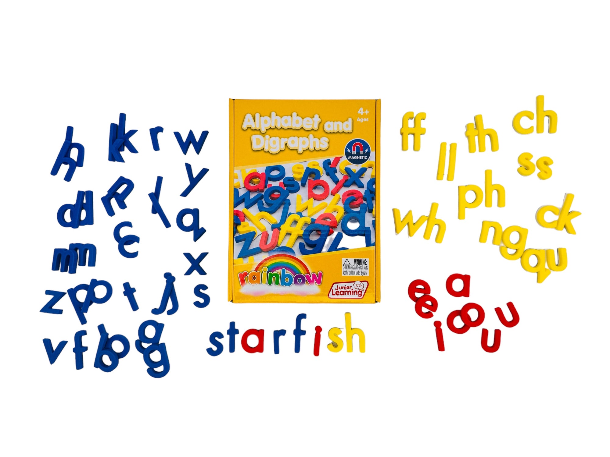 Rainbow Alphabet and Digraphs - Magnetic Lower Case