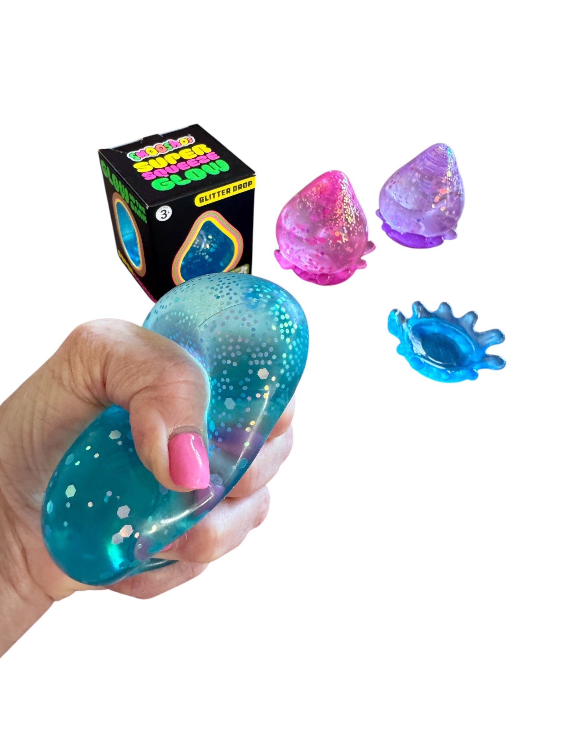 Smoosho Stress Ball - Glitter Drop