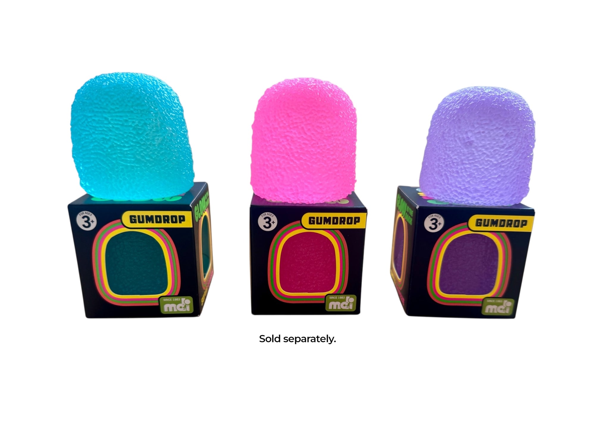 Smoosho Textured Stress Ball - Gumdrop Glow in Dark