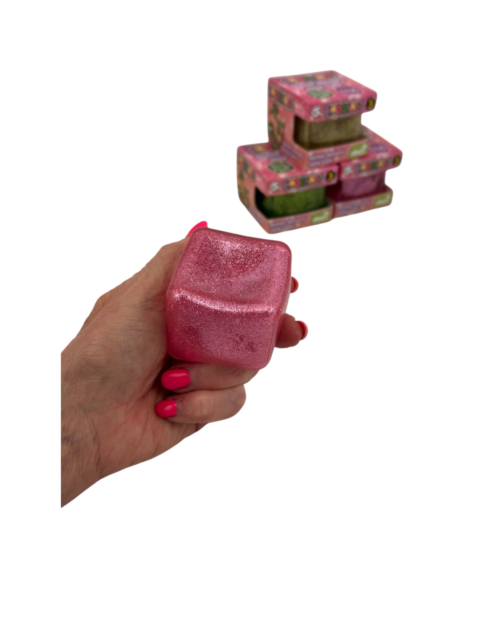 Smooshos Glitter Stress Cube