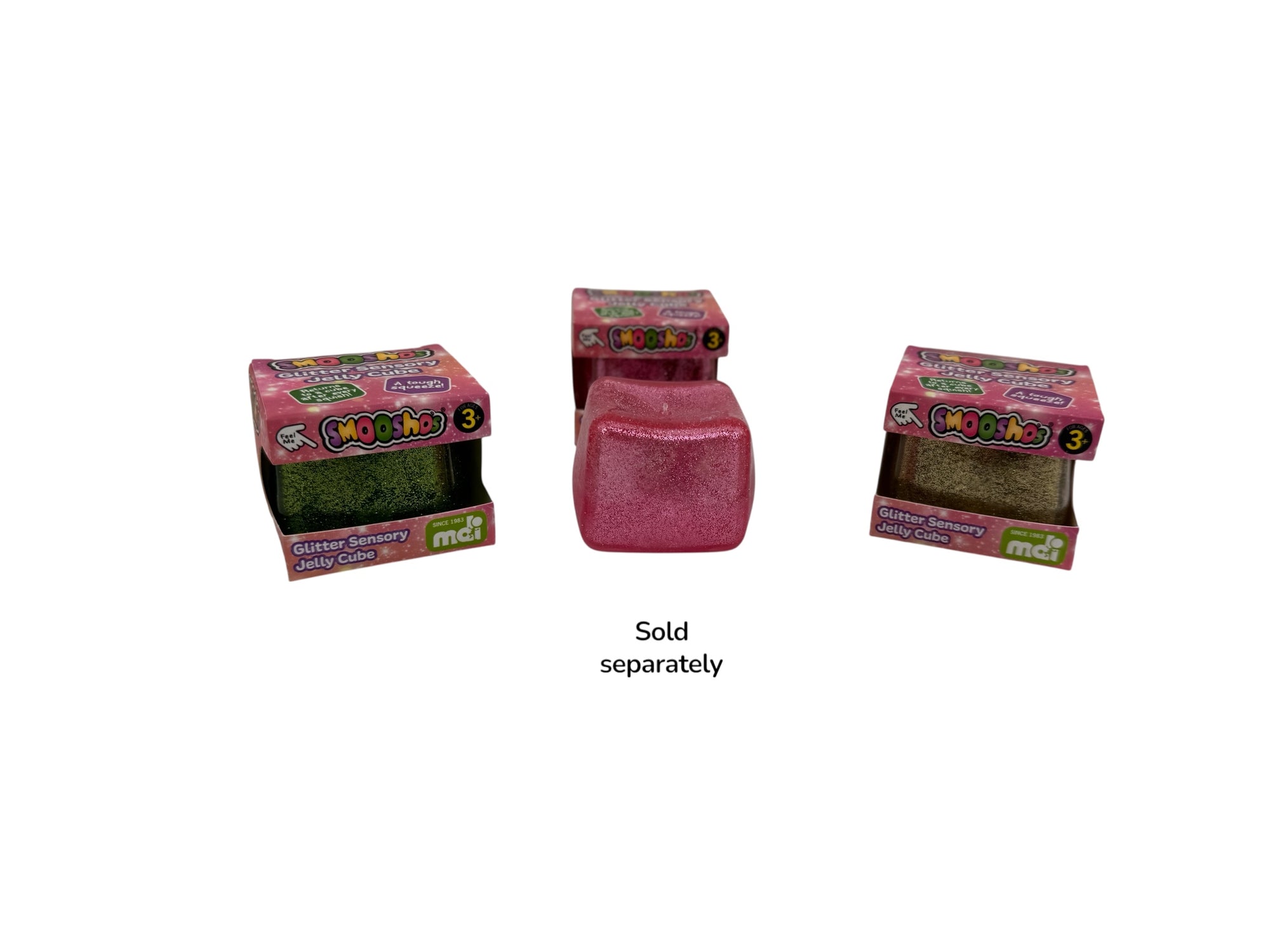 Smooshos Glitter Stress Cube