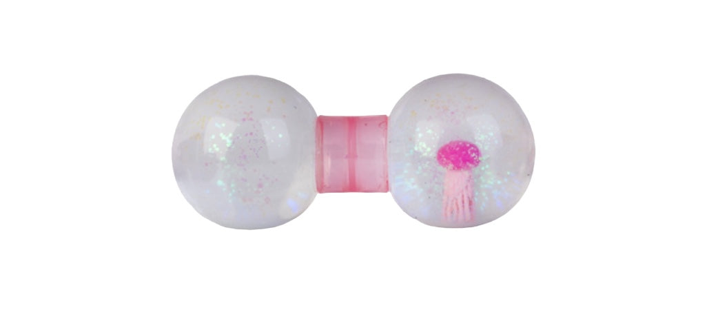 The pink Smooshos Squishy Dumbbell - Jellyfish