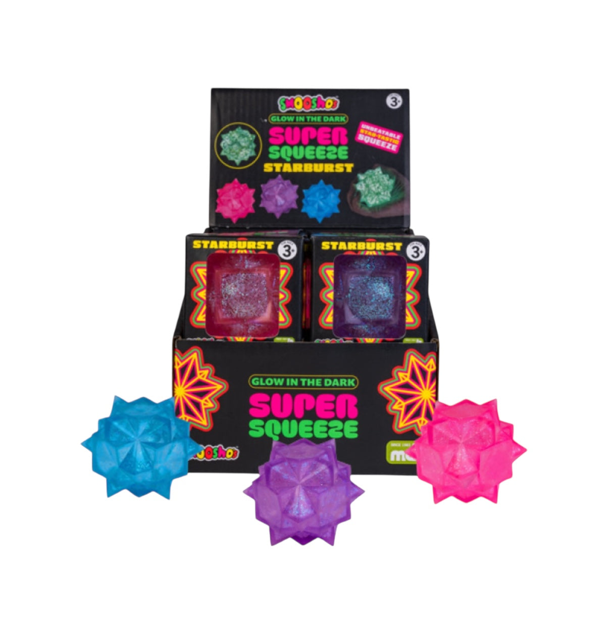 The Smooshos Super Squeeze - Starburst pack pictured on a white background