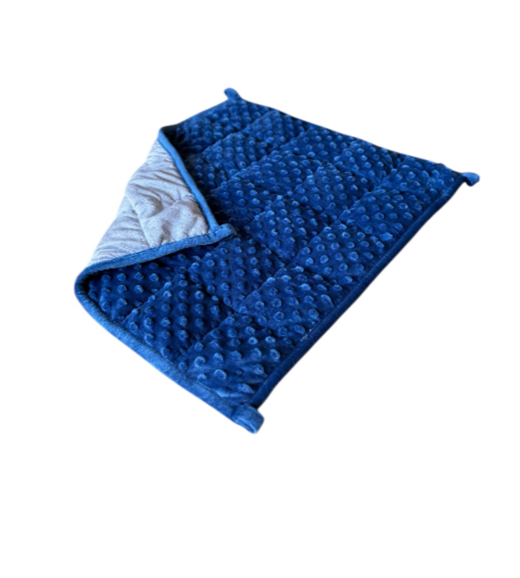 The blue (ocean) Starfish Weighted Lap Pad - 2.25kg pictured on a white background
