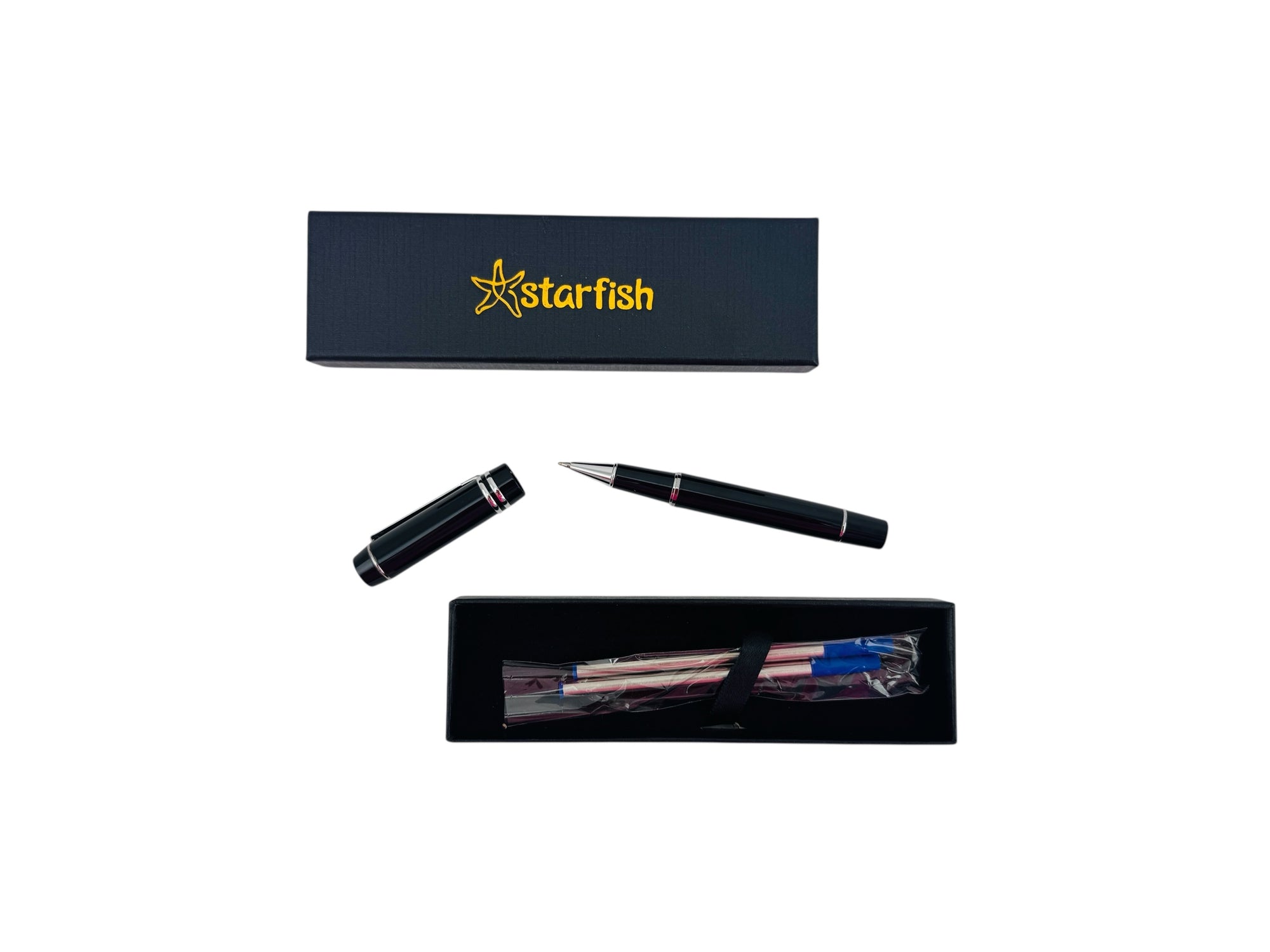 The entire set from the Starfish Weighted Pen pictured on a white background