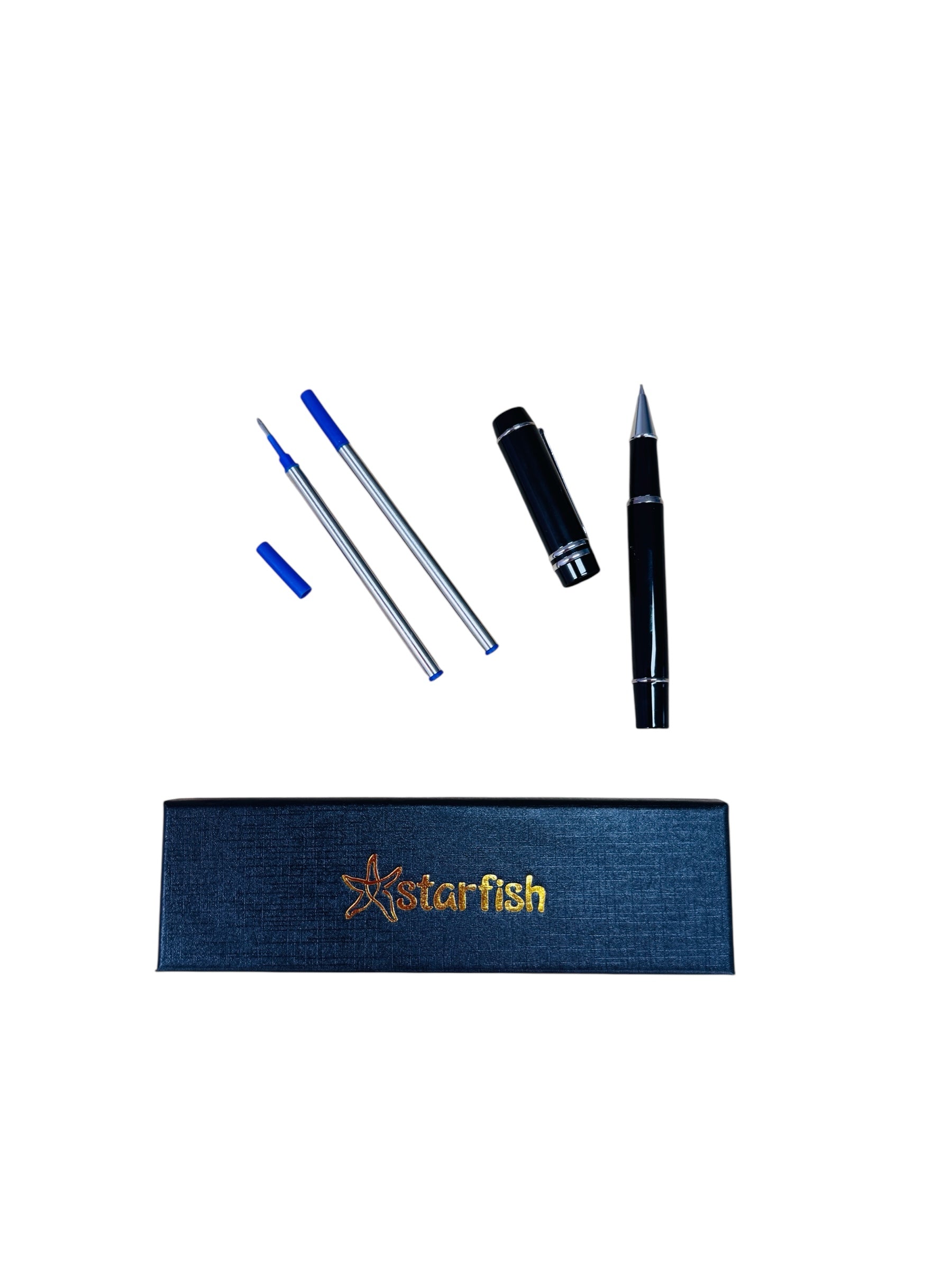 the contents from the Starfish Weighted Pen pictured on a white background
