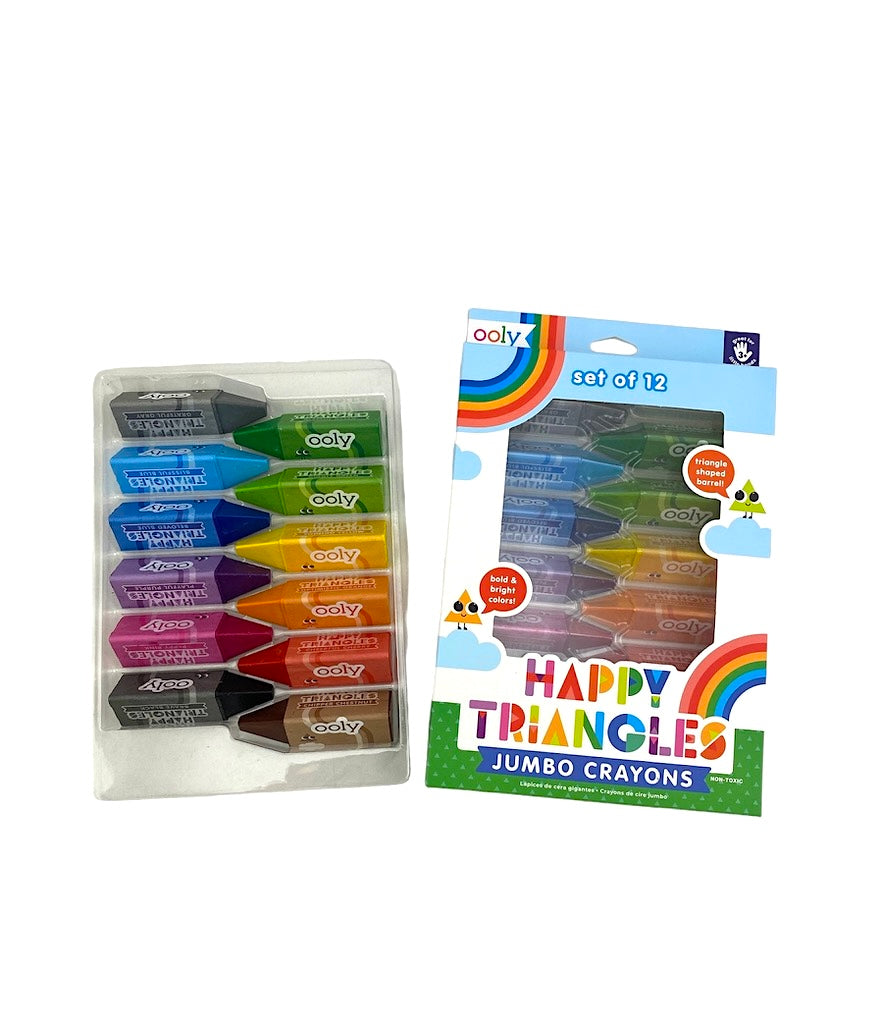 Ooly Happy Triangles Jumbo Crayons