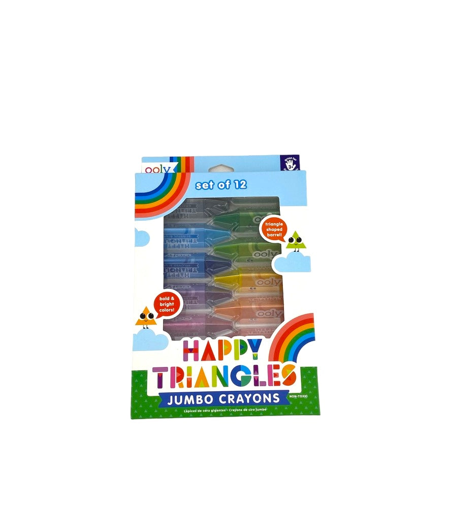 Ooly Happy Triangles Jumbo Crayons