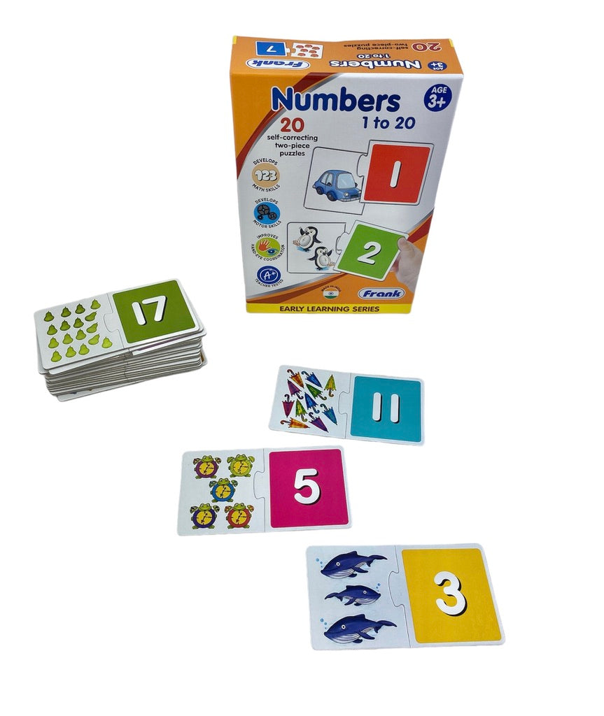Frank Early Learning Series - Numbers 1 to 20 on display