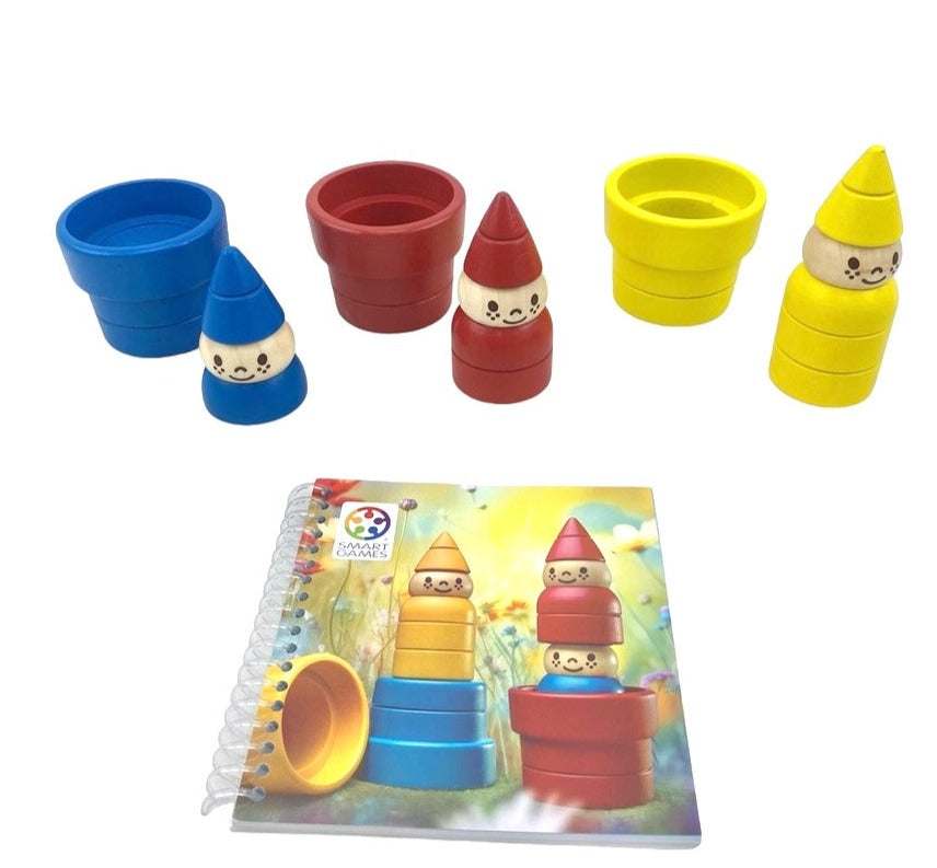 Smart Games Gnome Sweet Gnome pieces and booklet